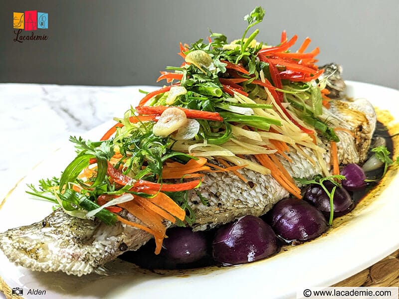 Steamed Fish With Ginger And Soy Sauce (Cá Hấp Gừng Xì Dầu)