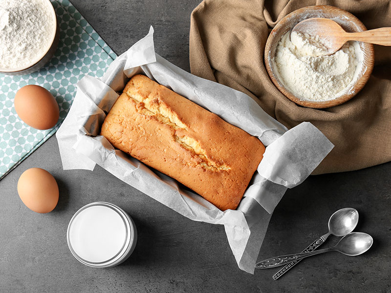 Cake Baking Dish Ingredients