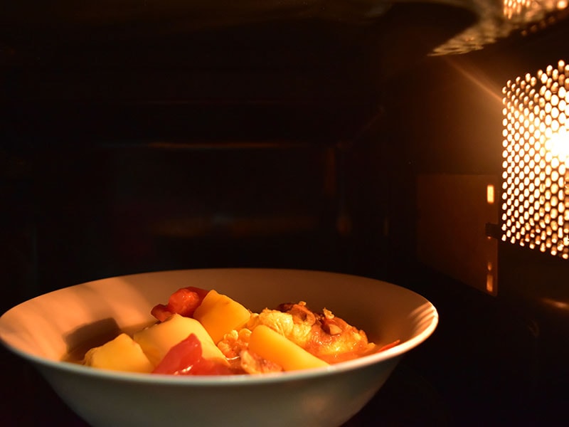 Inside Microwave Food