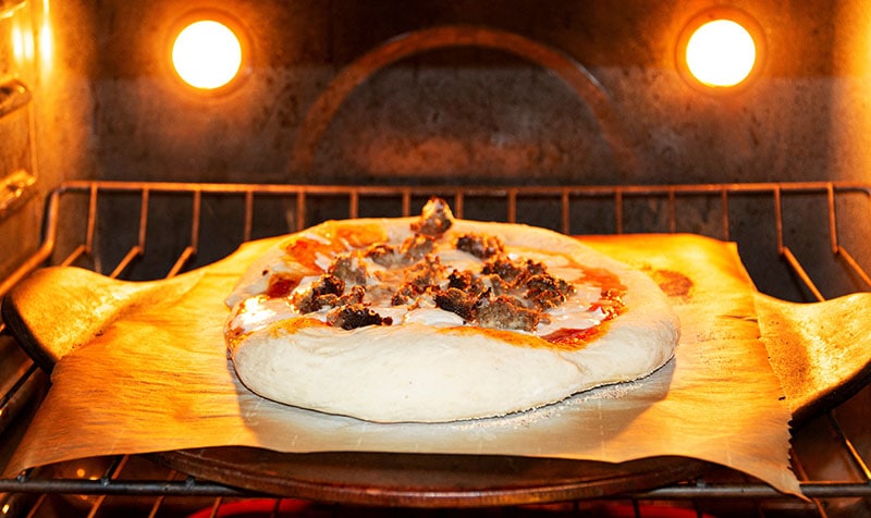 Meatball Pizza On Wax Paper