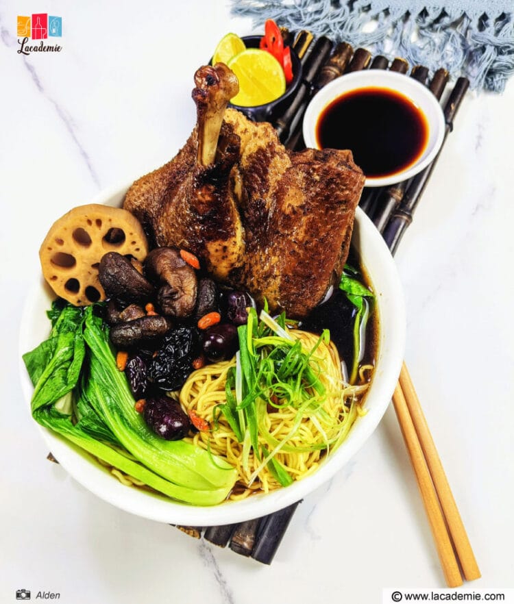 Authentic Mì Vịt Tiềm Duck Noodle Soup Recipe