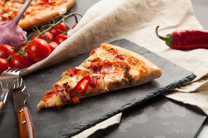 Pizza On Stone Plate