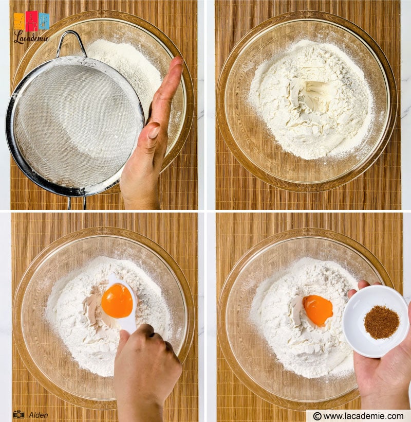 Sift The Flour Into A Large
