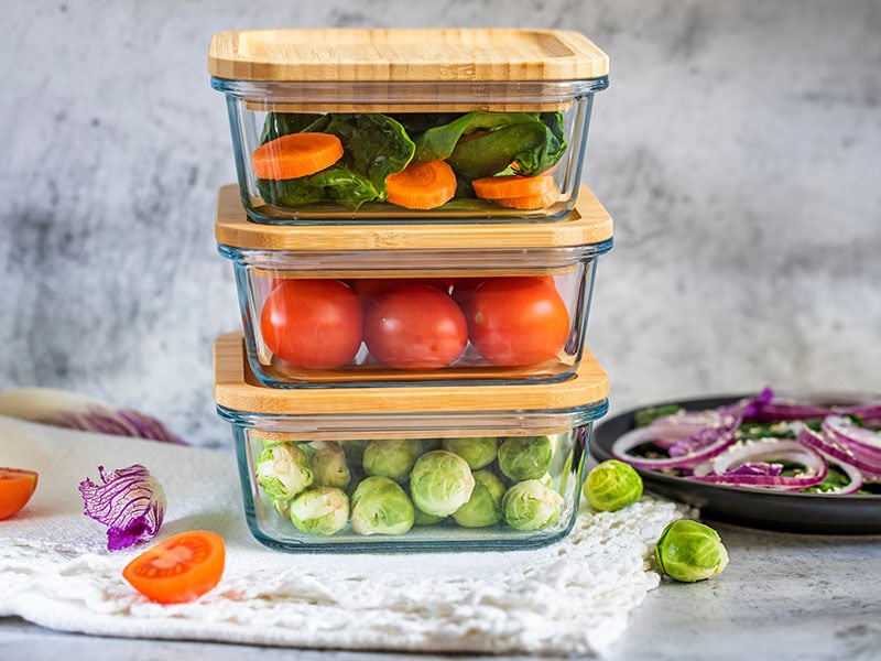Vegetables Glass Containers