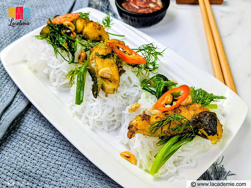 Vietnamese Turmeric Fish With Dill And Noodles (Chả Cá Lã Vọng)