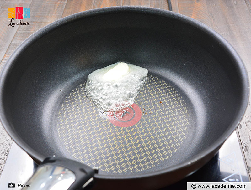 Butter In Heated Pan