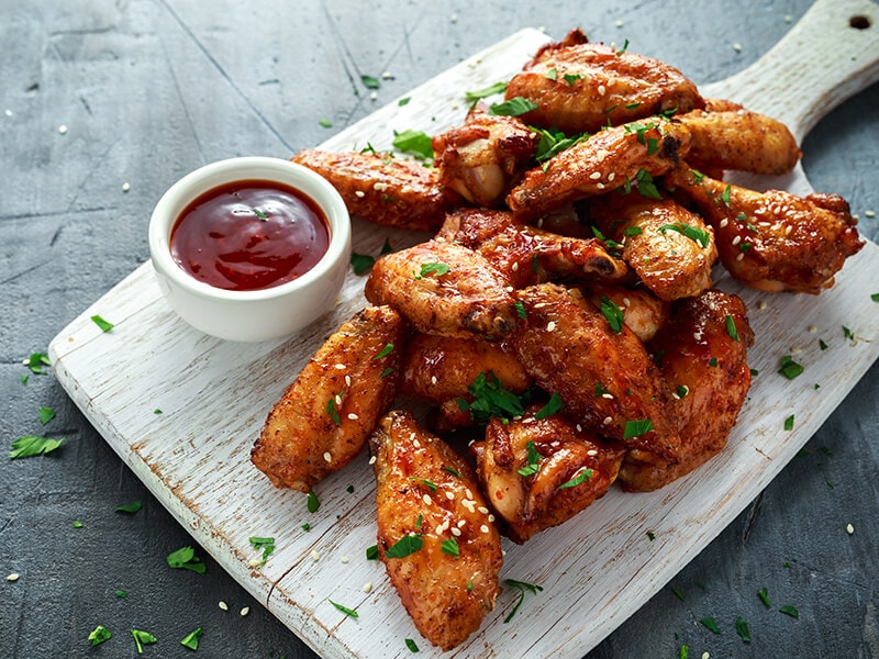 Chicken Wings In Table