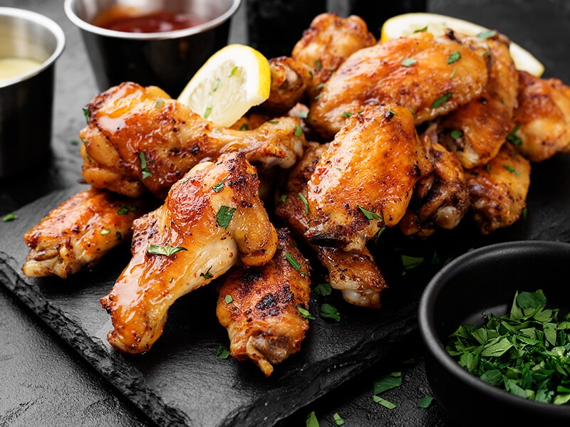 Chicken Wings With Sauces
