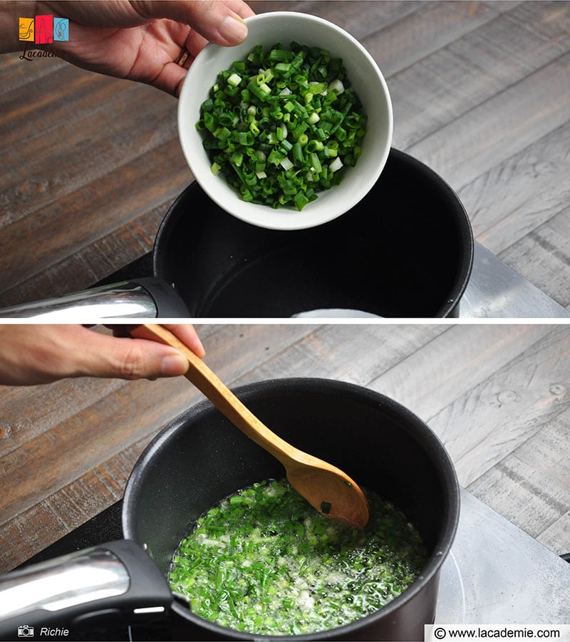 Cook The Scallions In A Saucepan