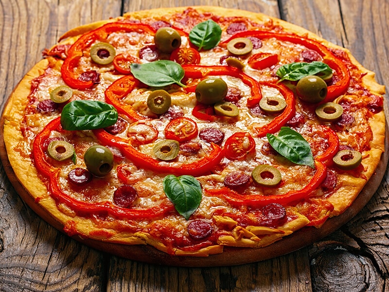 Delicious Pizza Served