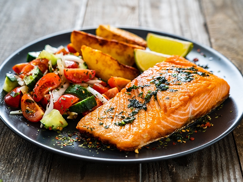 Fried Salmon Fillet