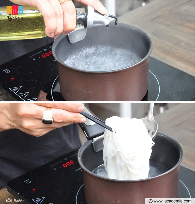 Pho Noodles In Boiled Water