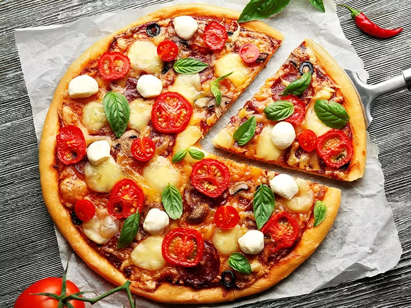 Pizza Tomatoes Cheese