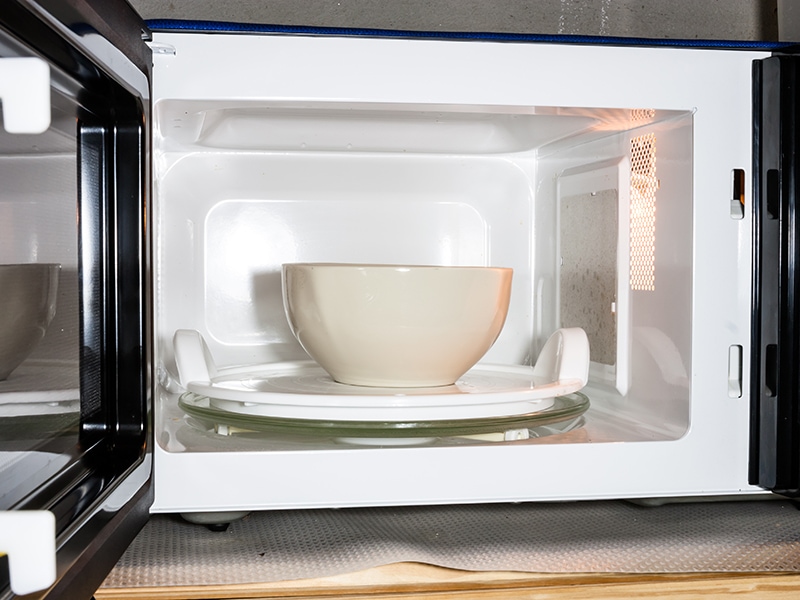 Bowl In Microwave Oven