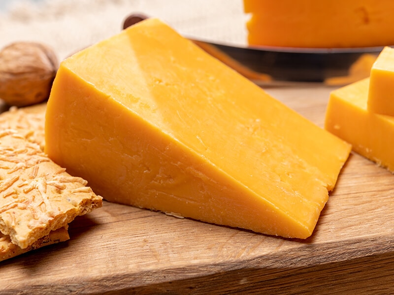 British Red Waxed Yellow Cheddar Cheese