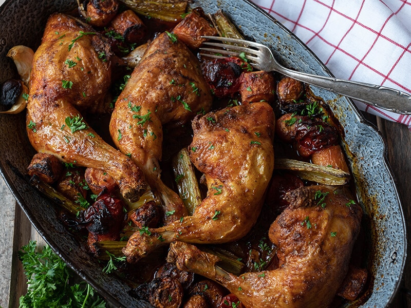 Chicken Legs With Root Vegetables