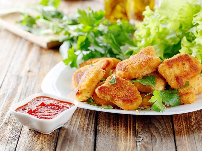 Chicken Nuggets With Ketchup