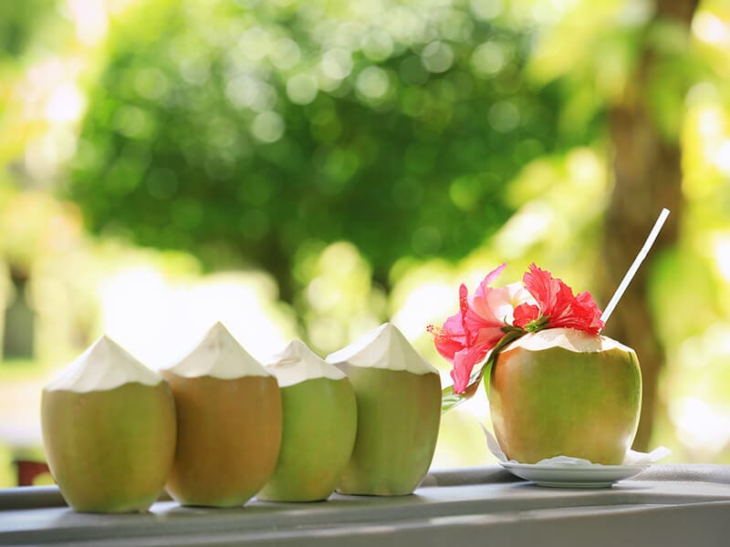 Coconut On Table