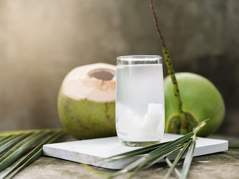 Coconut Water Inside Fruit