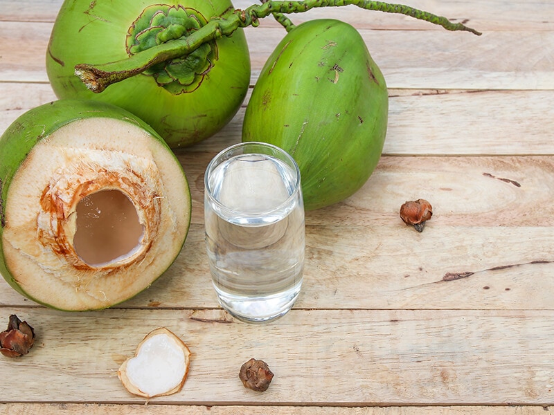 Coconut Water On Table