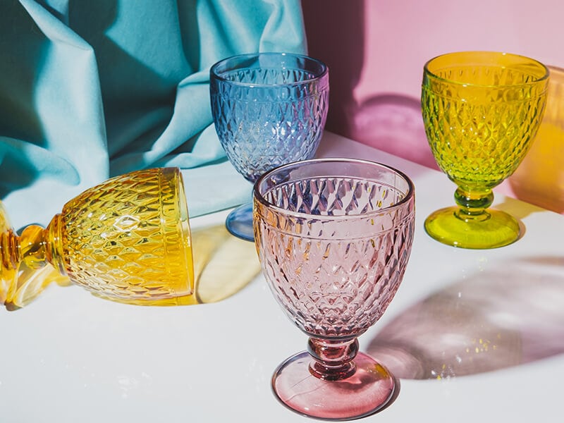 Colorful Faceted Glasses