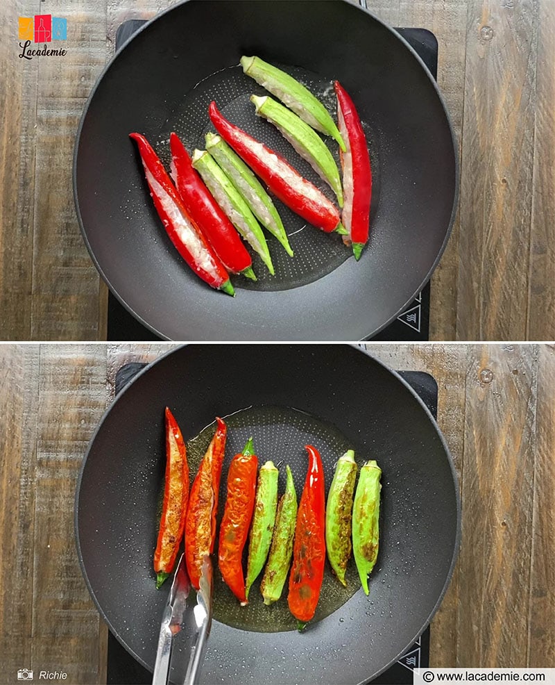 Cooking Oil Into A Heated Pan