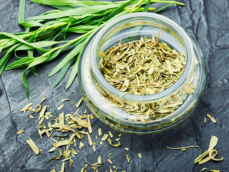 Dry Tarragon With Leaves