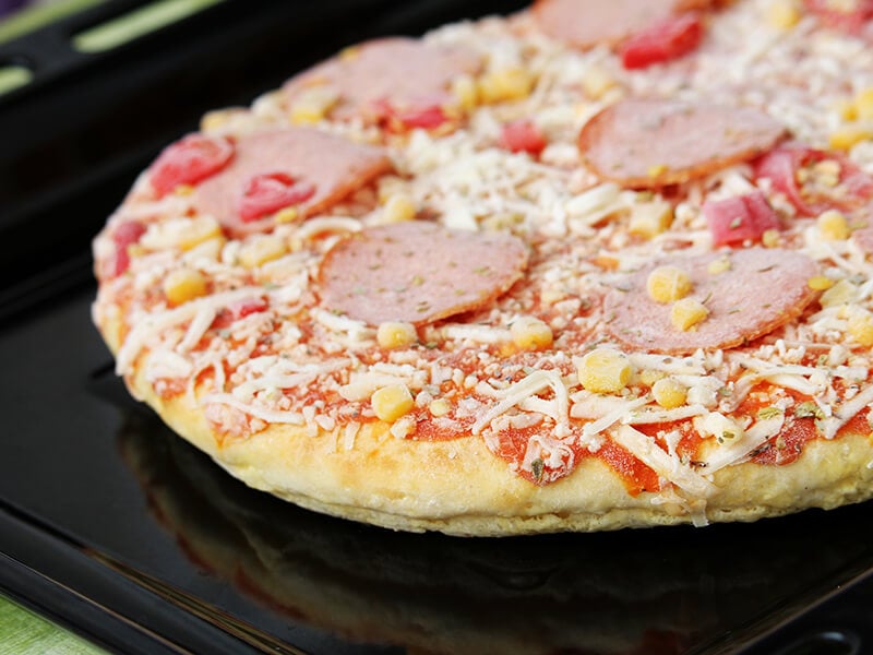 Frozen Pizza With Salami