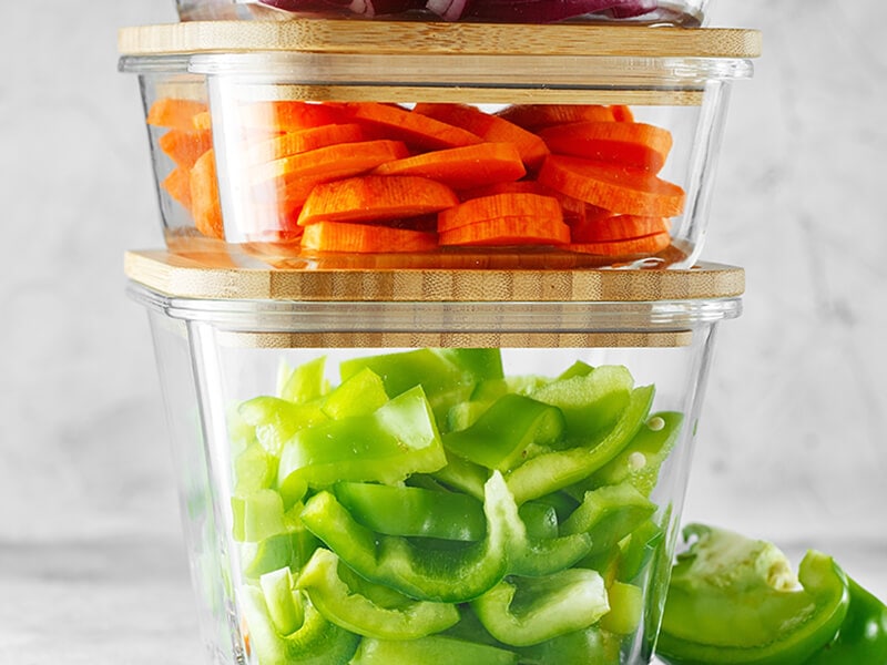 Glass Bowl Storing Dough