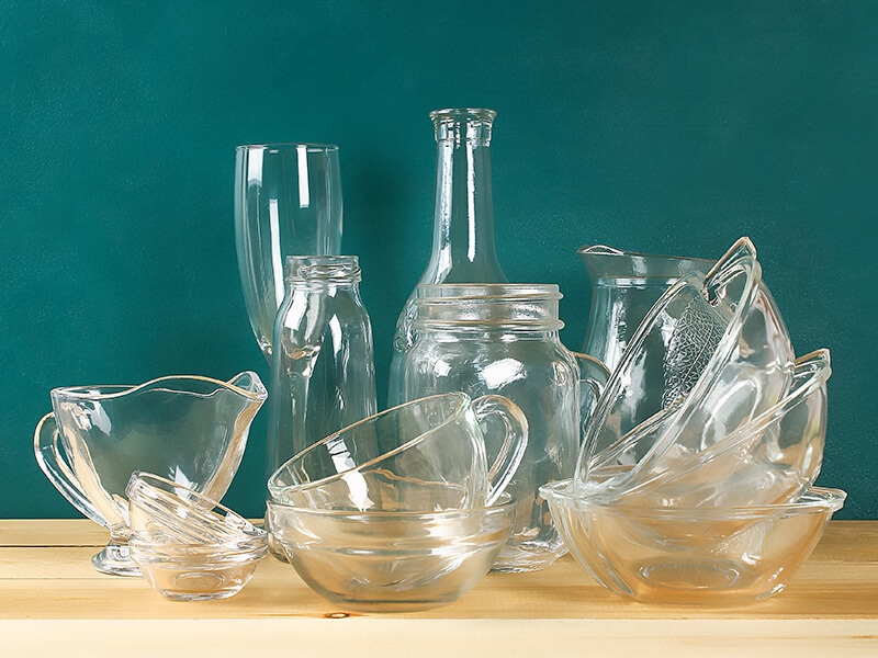 Glassware In Table