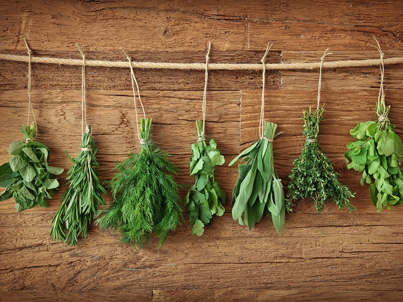 Hanging Fresh Herbs