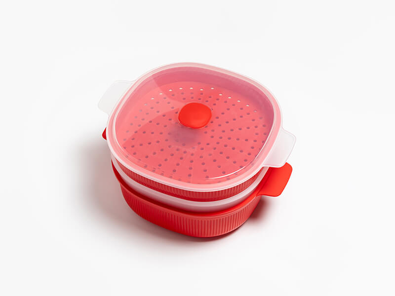 Microwave Dish Steamer With Lid