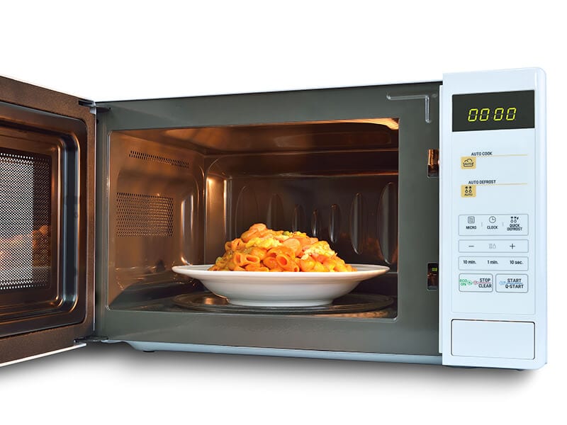 Microwave Oven Warm Macaroni