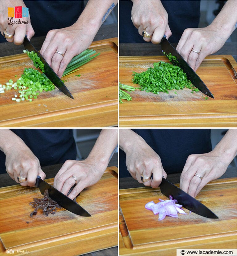 Mince The Scallions And Cilantro