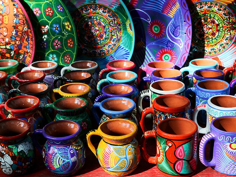 Multi Colored Ceramic Mugs
