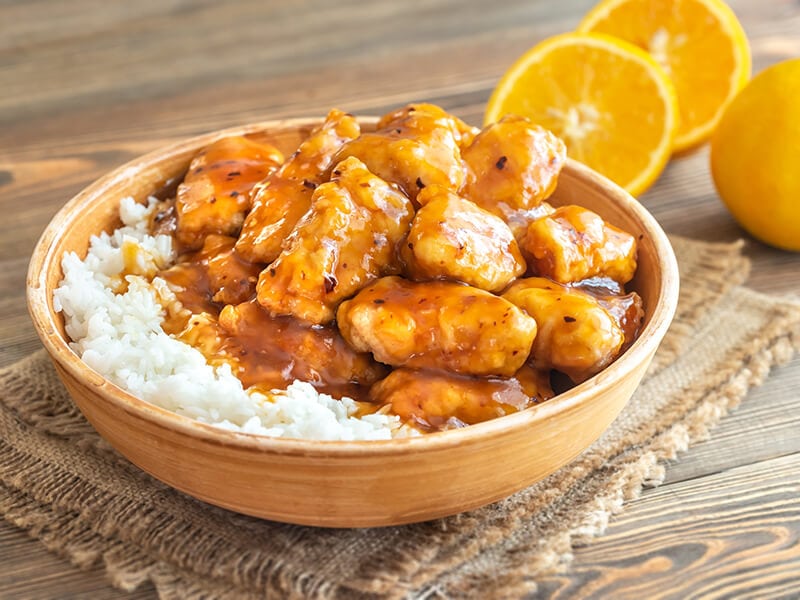 Orange Chicken White Rice