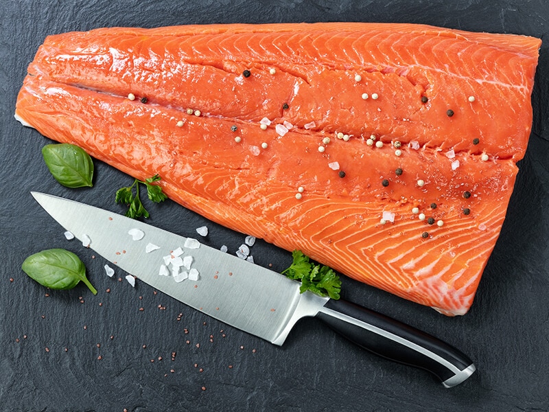 Pacific Salmon Raw Fresh