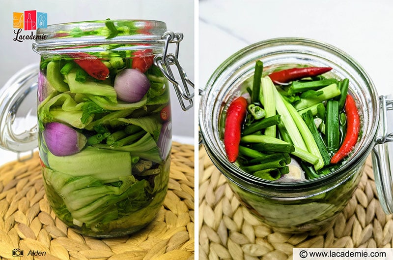 Pickling Liquid Into The Jar