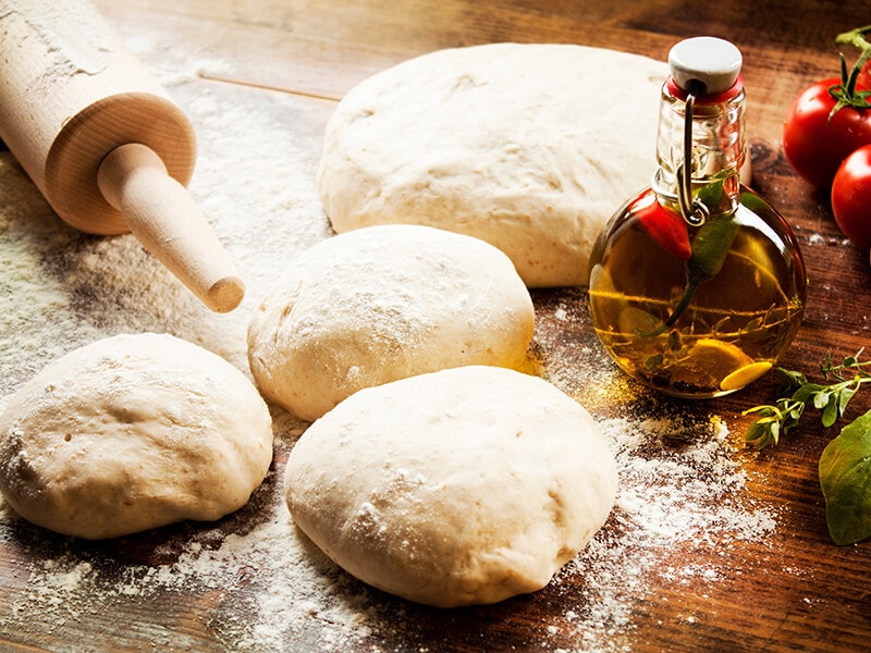 Pizza Dough And Oil