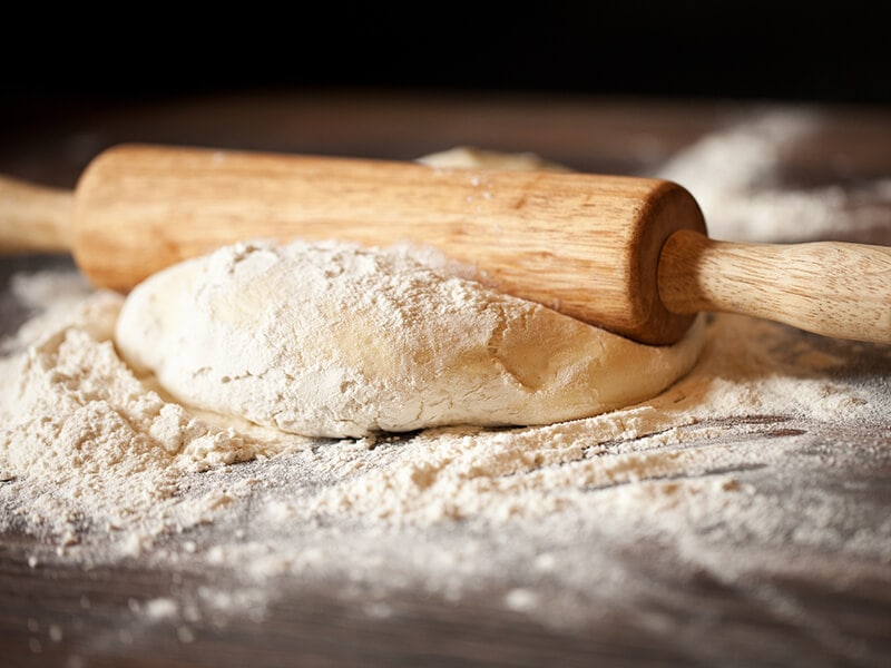 Pizza Dough On Floured