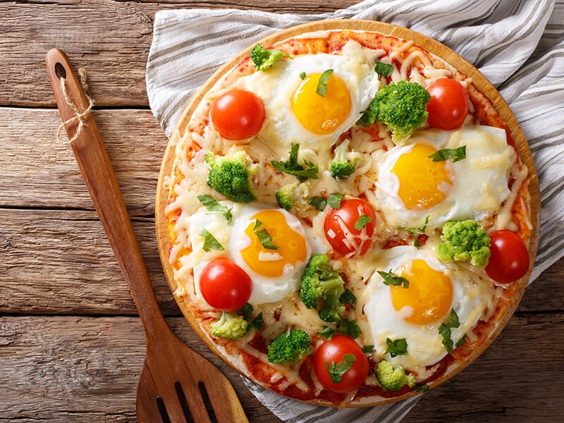 Pizza Eggs Cheese