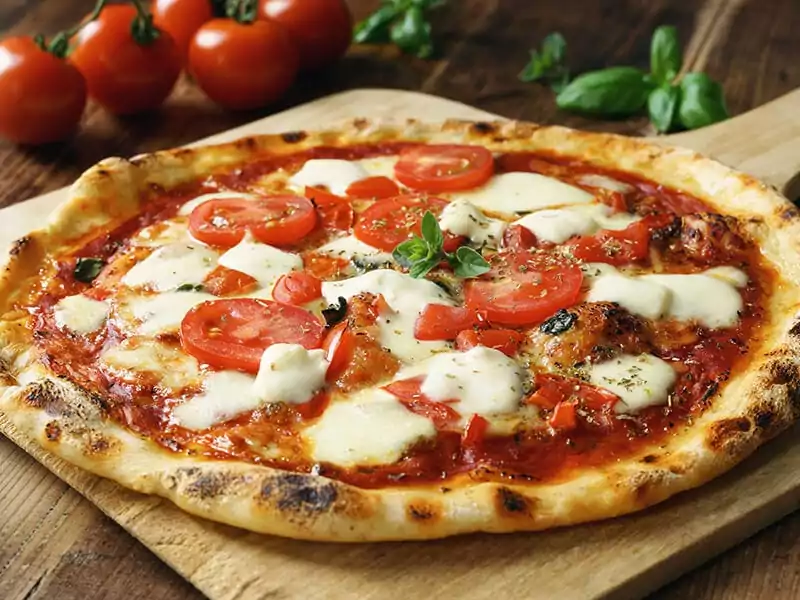 Pizza Margherita Buffalo Size