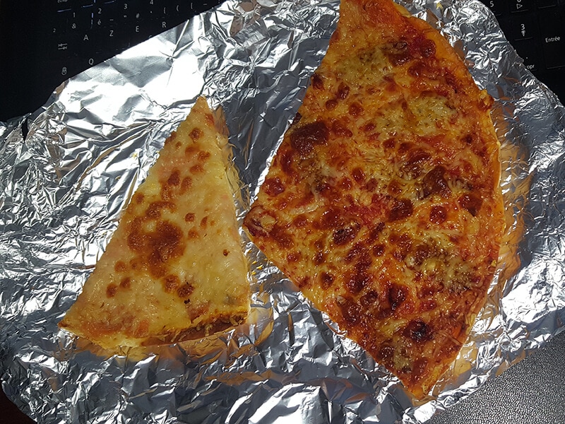 Pizza On Aluminum Foil