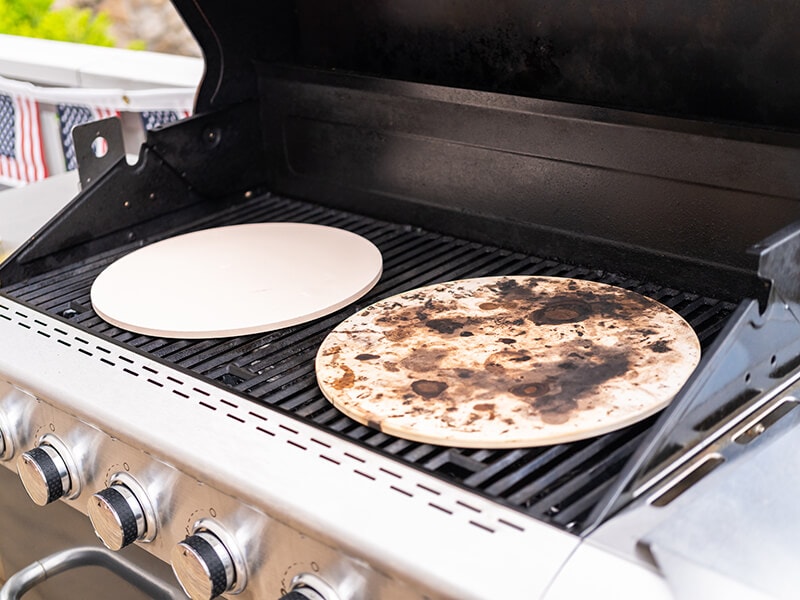 Pizza Stones With Scorched Dots