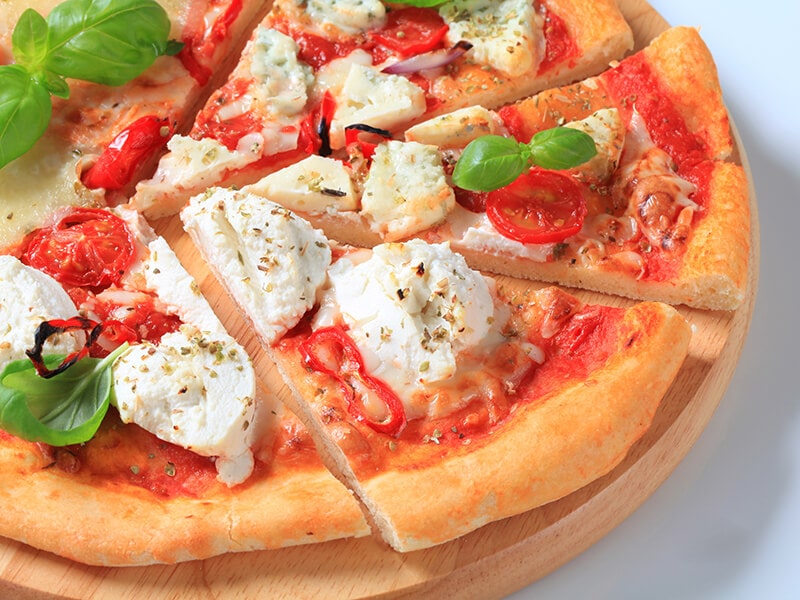 Pizza Tomatoes Ricotta Cheese