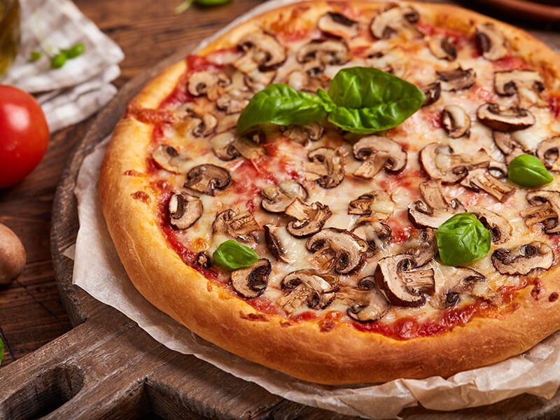 Pizza With Mushrooms