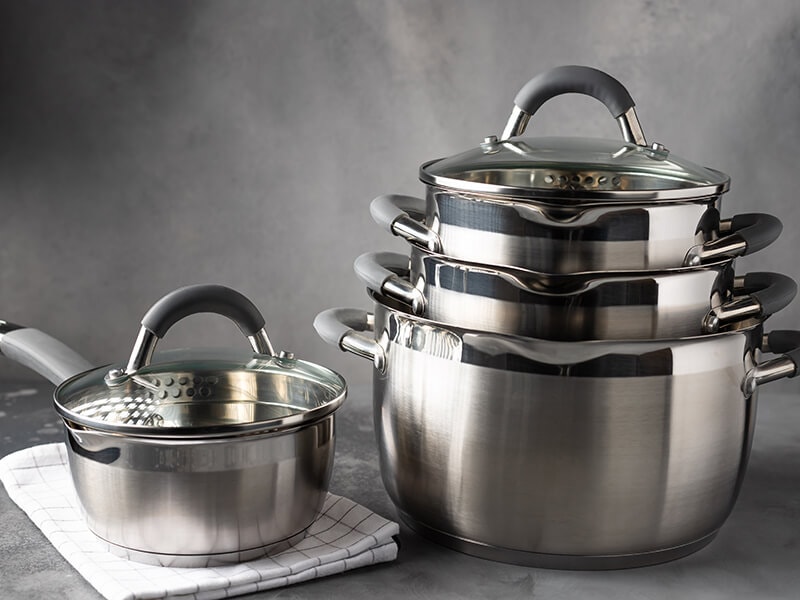 Set Stainless Steel Kitchenware