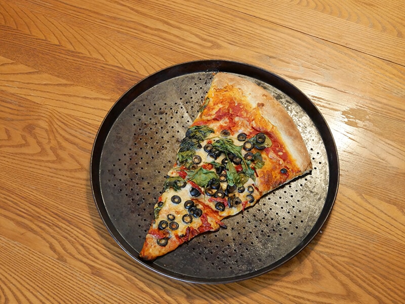 Slice Pizza In Pan