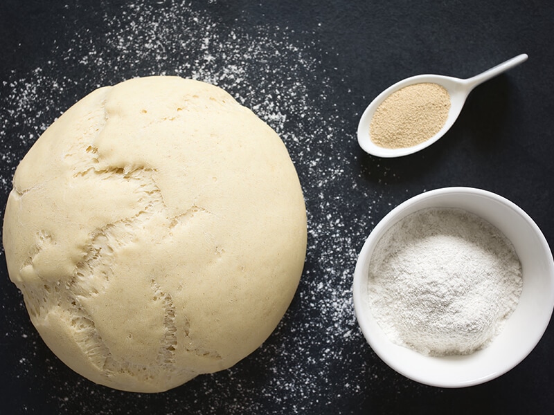 Store Ball Of Pizza Dough