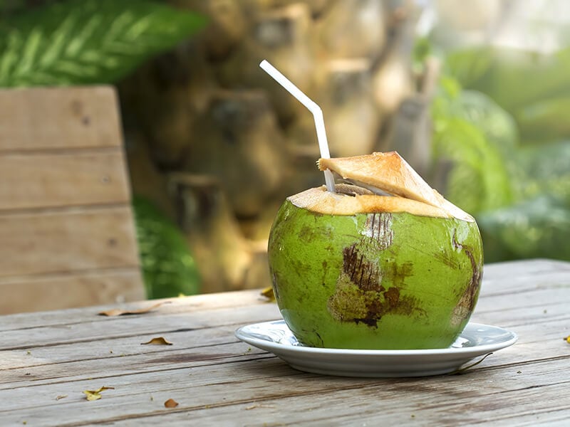 Sweetness Of Coconut Juice